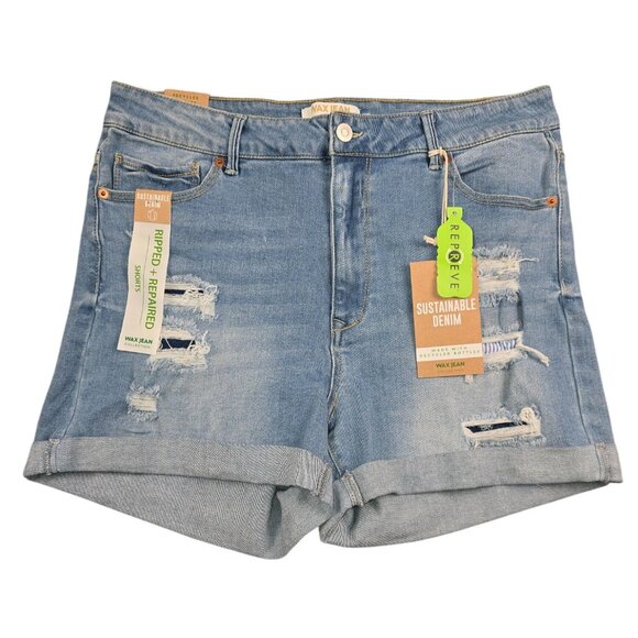 New Wax Jean Women's Distressed Shorts Size 3X - Picture 1 of 6